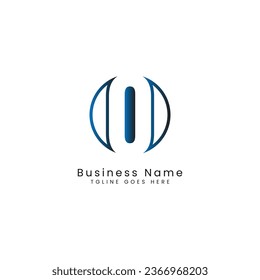 Letter O logo, Round shape symbol, Digital, Technology, Media, Cutout Design