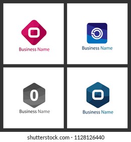 Letter O Logo Set Design