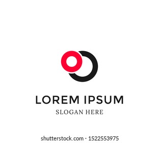 letter O logo simple design vector illustration template