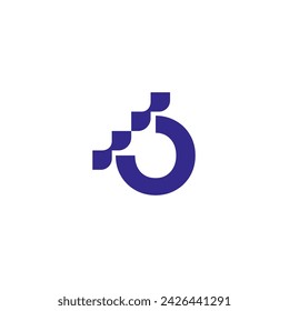 Monograma simple con el logo de Letter O. Vector de diseño de logotipo O inicial