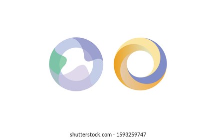 Letter o logo template design