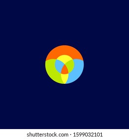 letter o logo vector icon