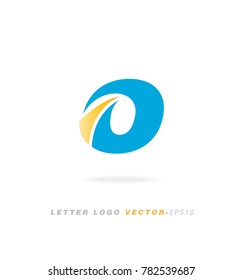 Letter O logo vector icon.