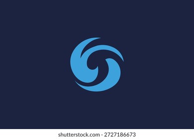 carta o logotipo ondas ícone vetor design com estilo minimalista moderno e conceito de marca profissional.