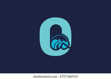carta o logotipo ondas ícone vetor design com estilo minimalista moderno e conceito de marca profissional.