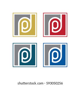 Letter O logo,Colorful Square shape symbol, Business corporate, Company, finance logotype
