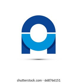 Letra O o logotipo M