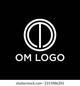 Letter O. Letter M. Letter O and M logo. Monogram Modern Premium Logo