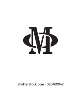 letter O and M monogram logo