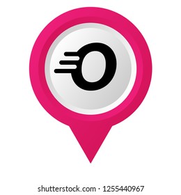 letter O and map pin. logo concept. Designed for your web site design, logo, app, UI