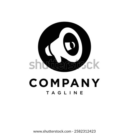 Letter O Megaphone Logo Icon Vector