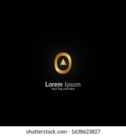 "letter O". Minimalist, simple,digital and modern logo design.