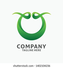 Letter O modern logo design. circle shape logo inspiration