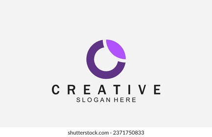 Letter O modern logo design template elements