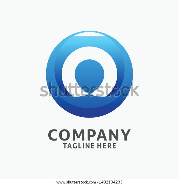 Letter O Modern Logo Design Circle Stock Vector Royalty Free