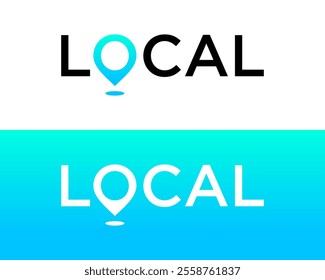 Letter O monogram location marker logo design.