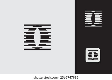 letter o monogram logo design vector template