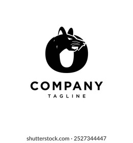 Vector de icono de logotipo de letra O Mouse