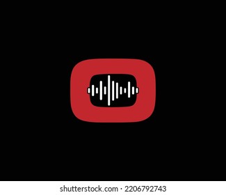 Letter O Music Equalizer  Logo Design Concept. Creative Music Sound Waves  Vector Illustration.