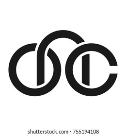letter O, N, and C vector logo