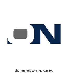 letter O and N logo vector.