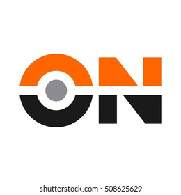 letter O and N logo vector
