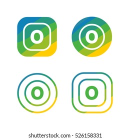 letter O nature logo