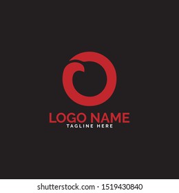 Letter O nice logo design vector