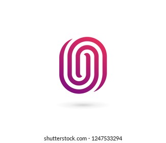 Letter O number 0 logo icon design template elements