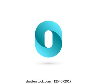 Letter O number 0 logo icon design template elements