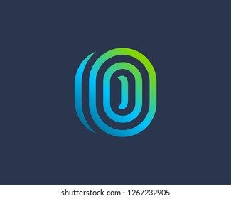 Letter O number 0 logo icon design template elements