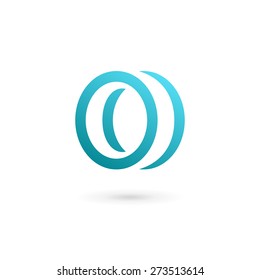 Letter O number 0 logo icon design template elements
