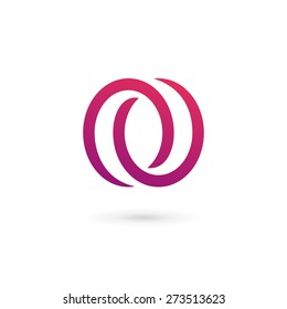 Letter O number 0 logo icon design template elements
