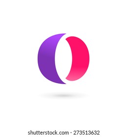 Letter O number 0 logo icon design template elements
