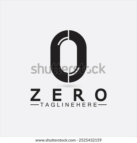 Letter O Or Number 0 Logo Icon Design