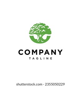 Letter O Oak tree logo Symbol Vektorvorlage.eps