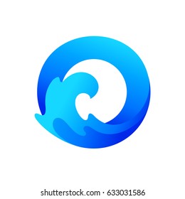 Letter O For Ocean Logo