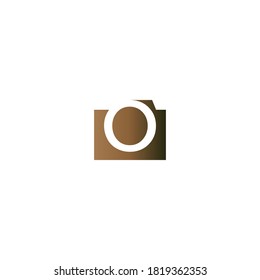 Letter O on the square icon template vector