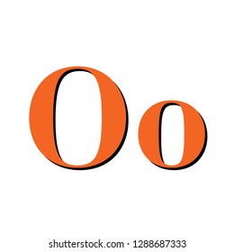 letter O orange