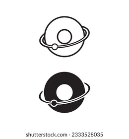 letter "O" for orbit modern logo design
