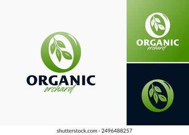 Letter O Organic Nature Logo Template: Embraces natural essence, ideal for eco-friendly brands or organic products. Layered EPS Vector