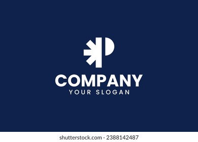 letter O P with star symbol modern logo design for professional corporate company business