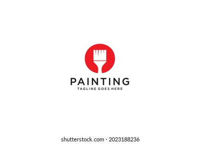 Letter O for paint logo, paint services logo, paint logo