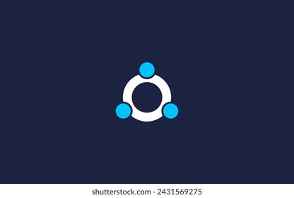 letter o with people logo icon design vector design template inspiration