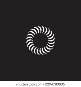 Letter O pipe, rounded geometric symbol simple logo vector