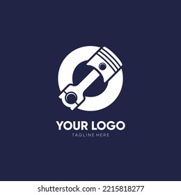Letter O Piston Logo Design Vector Icon Graphic Emblem Illustration