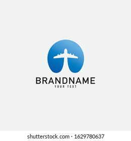 Letter O with plane and airline inside. Vector typeface for flight labels, travel headlines, delivery posters, aviation cards etc.