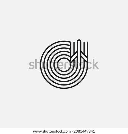 Letter O plane logo design illustration vector template