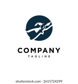 Letter O Pliers Logo Icon Vector