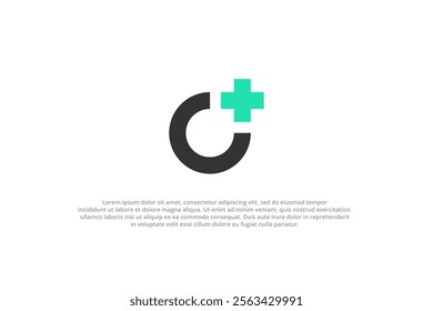 letter o plus or hospital medical logo